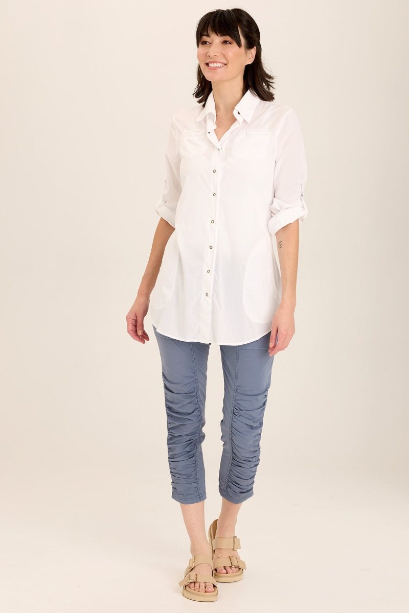 Reporter Soft Voile Button-Down Blouse - Image 4