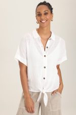 Gauze Teagan Tie Top