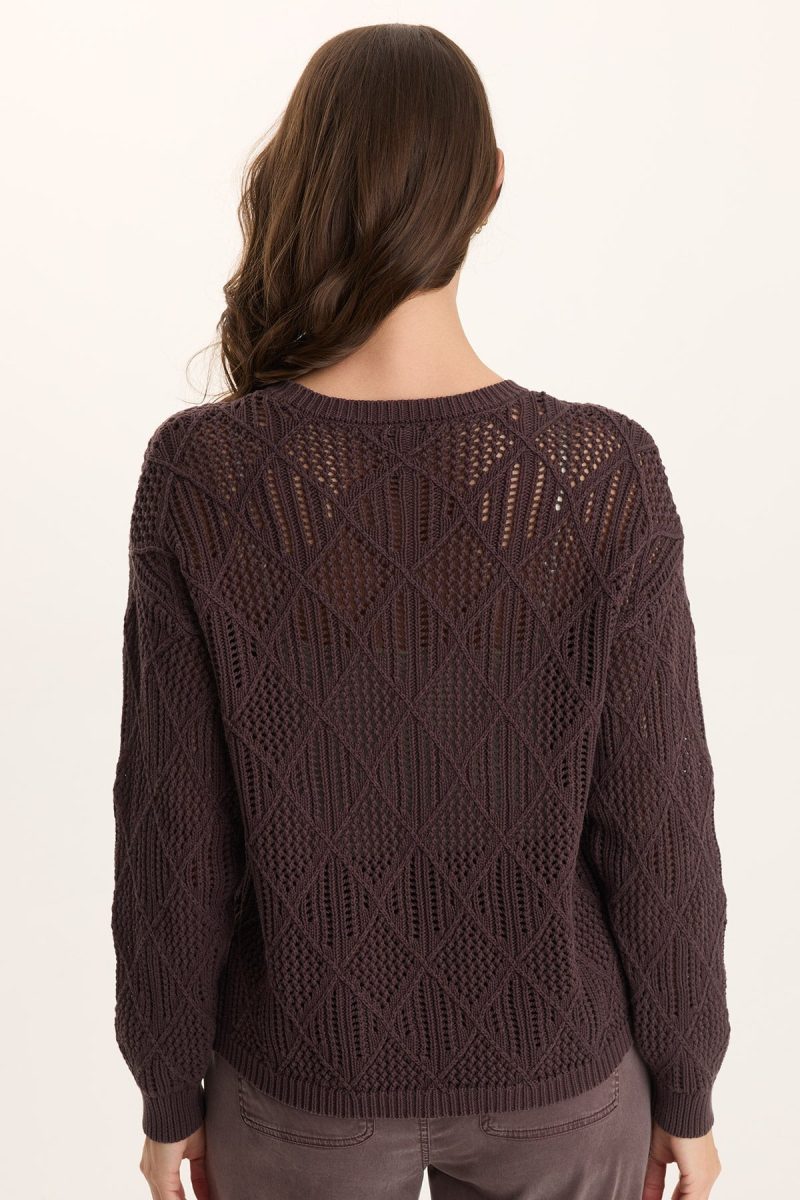 Rothwell Cotton Knit Relaxed-Fit Sweater Top - Image 4