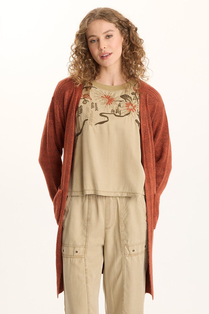 Bayek Longline Open-Front Knit Cardigan - Image 5