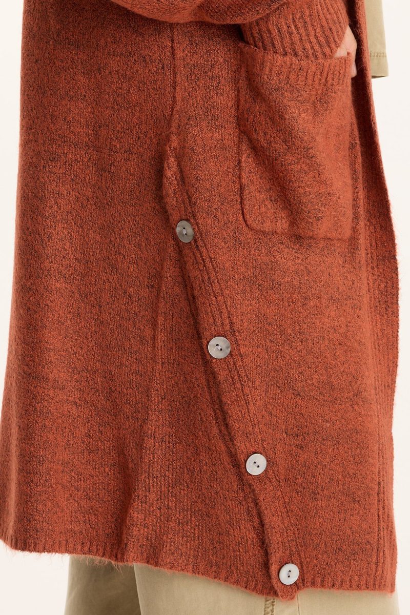 Bayek Longline Open-Front Knit Cardigan - Image 4